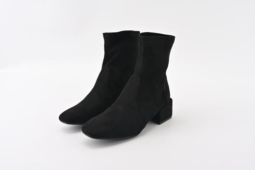 芭芭拉方头方根弹力短靴 商品图0