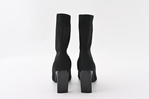 芭芭拉方头时尚百搭高跟靴 商品图1