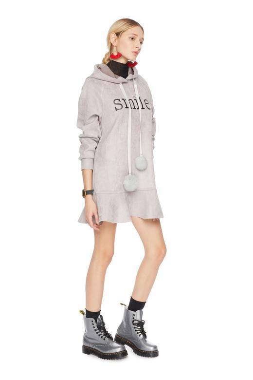 SUMMER & SAGE 荷叶摆连帽连衣裙 5062 商品图3