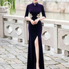 芭芭拉金丝绒优雅气质旗袍 商品缩略图0