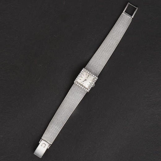 独角鹿西洋古董瑞士钟表世家品牌18K白金镶嵌钻石古董女士腕表 商品图4