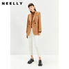 NEELLY纳俪2022年新款休闲白色西装外套女系带收腰气质外套职业装N22104W04561 商品缩略图3