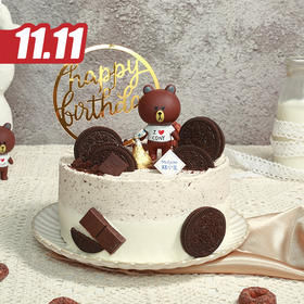 仅此一天秒杀【绅士熊】奥利奥鲜奶蛋糕，暖男绅士，不管什么时候都让你感到踏实（福州）