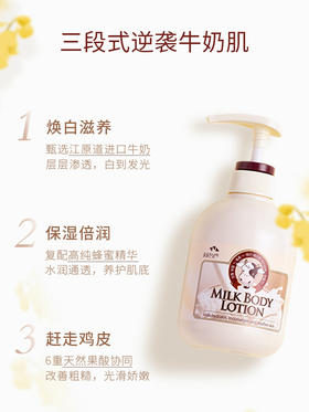 韩国SOMANG/所望牛奶身体乳保湿滋润秋冬女润肤乳清爽香味持久