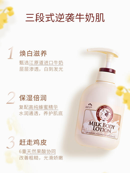 韩国SOMANG/所望牛奶身体乳保湿滋润秋冬女润肤乳清爽香味持久 商品图0