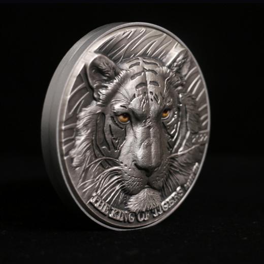 “虎”佑山河·双金属机关纪念银章（内嵌2枚邮票） 商品图0