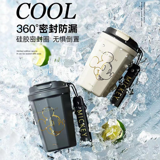 GERM格沵迪士尼保温杯米奇菱形咖啡杯新款杯子男女生高颜值随行水杯 商品图2