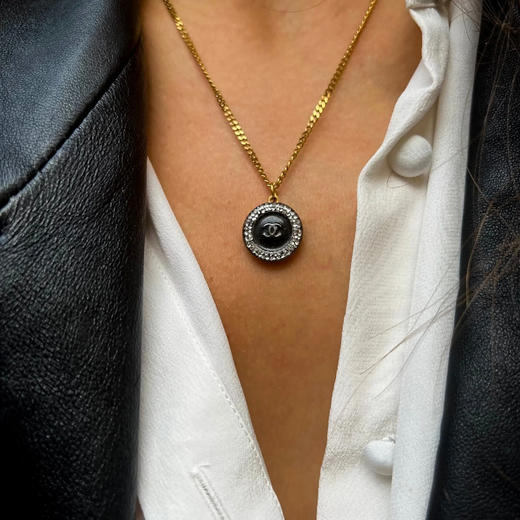 订购6周到｜Gigi Paris-Chanel-花冠 中古纽扣 项链［法国设计师］ 商品图2