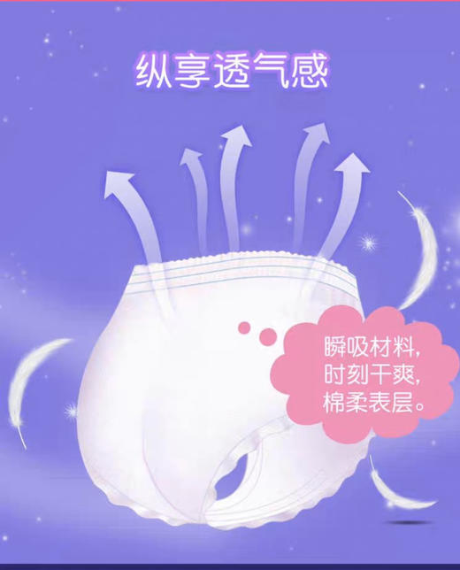 3盒 澳丝婷纯棉甜睡裤 高分子吸收体进口安睡裤
防渗漏干爽舒适3条/盒*3盒= 9条 商品图2