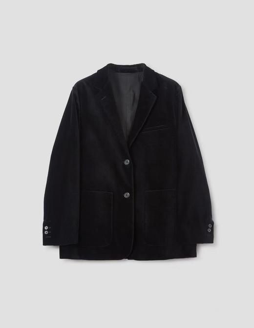 Margaret Howell  炭灰色细格纹fox brothers/黑色法兰绒西装外套 商品图4