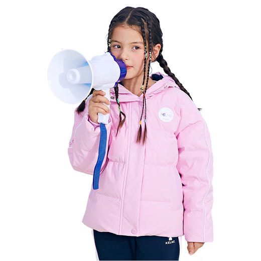 官方旗舰儿童轻薄羽绒服女冬装新款鸭绒保暖连帽外套5141YR4055 商品图4