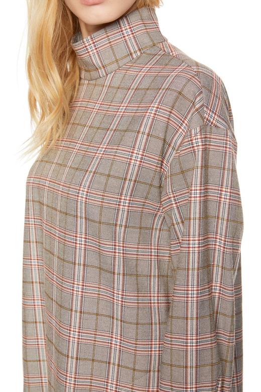 SUMMER & SAGE 格纹高领连衣裙 5068 商品图2