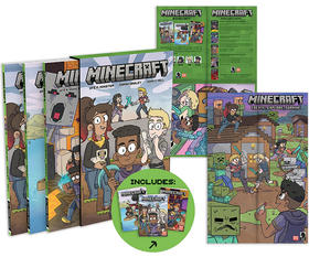 我的世界官方漫画小说集盒装英文原版Minecraft Boxed Set (Graphic Novels)