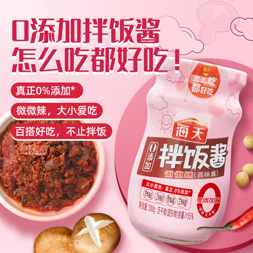 海天零添加拌饭酱微辣300克 商品图0