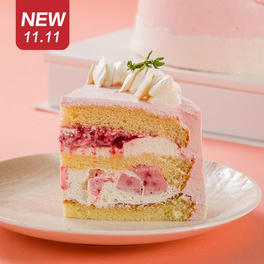 仅此一天秒杀新品【花想容】覆盆子果酱+覆盆子布丁鲜奶蛋糕，云想衣裳，花想容，想要又仙又美，那非鲜花蛋糕莫属！（福州） 商品图1