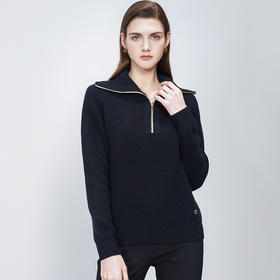 【桂花针羊绒套衫】羊绒世家22年秋冬新品女士100%山羊绒针织套衫