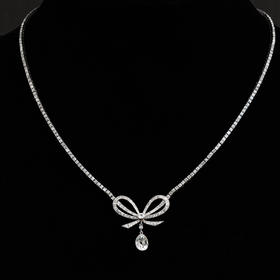 独角鹿西洋古董珠宝首饰英国美好时代风格铂金镶嵌钻石项链