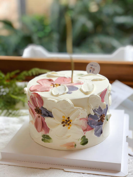 小清新花朵奶油蛋糕 下单前请仔细阅读商品详情 商品图0