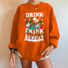 秋季新款女装落肩款卫衣圣诞节drink印花圆领套头落肩款卫衣 商品缩略图0