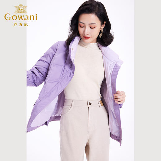 乔万尼羽绒服女款新款短款小个子撞色时尚百搭EF4T161 商品图1