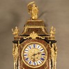 独角鹿西洋古董1880年代法国铜鎏金布勒镶嵌工艺大型古董挂钟座钟 商品缩略图3