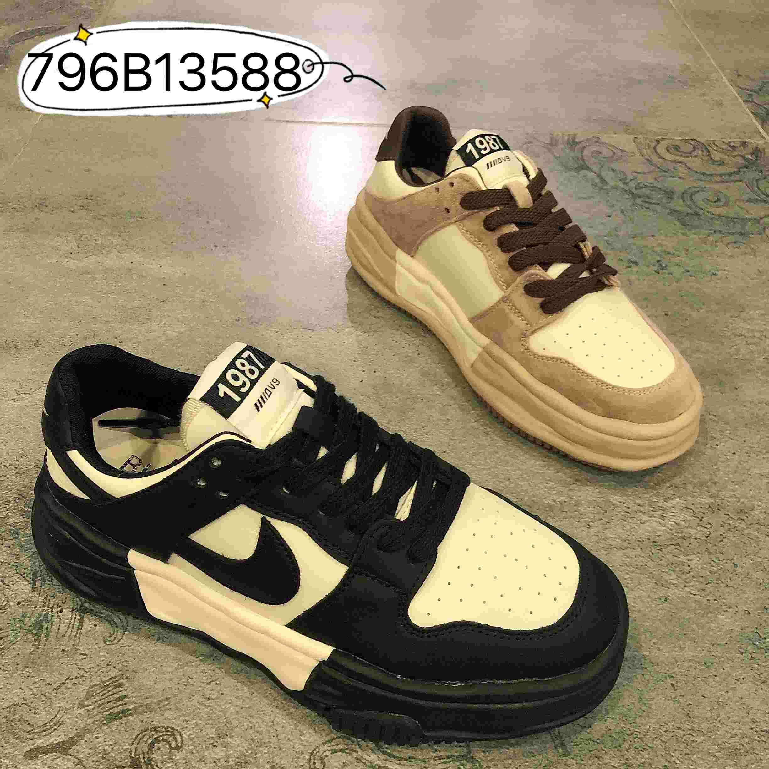 老爹鞋女新款百搭厚底显脚小板鞋~B13588