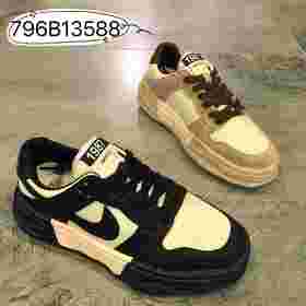 老爹鞋女新款百搭厚底显脚小板鞋~B13588