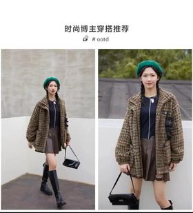 太平鸟羊羔毛外套