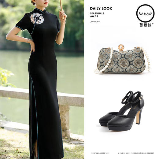 芭芭拉改良修身款中国风旗袍 商品图2