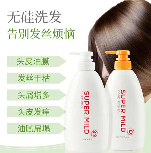 日本资生堂惠润洗发露 600ml /护发素600ml 温和柔顺控油蓬松无硅油 商品图2