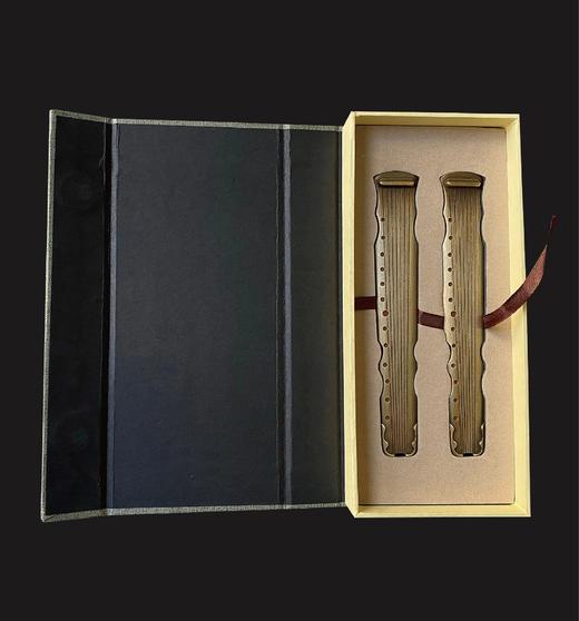 宝玥斋出品『玉玲珑铜琴镇』1对礼盒包装220克上下 商品图2