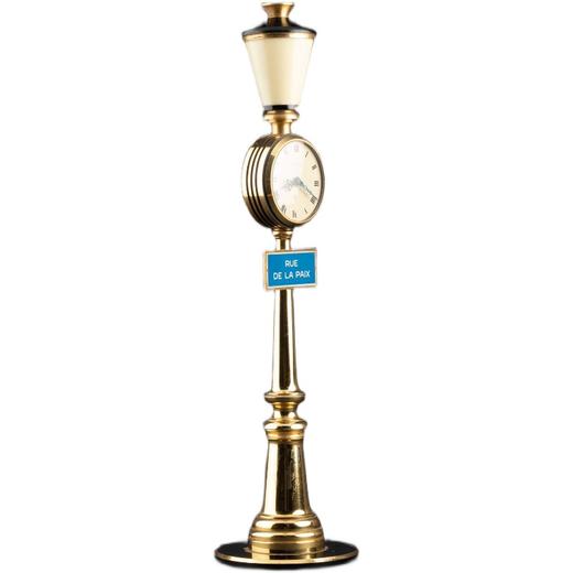 独角鹿西洋古董摆件瑞士奢侈钟表品牌出品巴黎和平街道路灯小座钟 商品图4