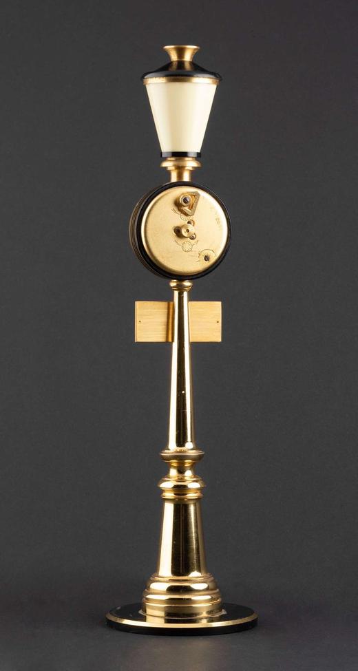 独角鹿西洋古董摆件瑞士奢侈钟表品牌出品巴黎和平街道路灯小座钟 商品图1