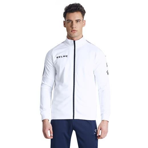 kelme卡尔美官网运动外套男秋冬休闲外套中甲足球训练服针织夹克 商品图0