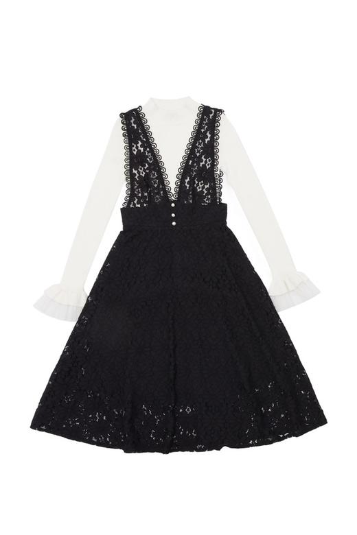 OCTAVIA 花朵镂空两件套连衣裙 5110 商品图4