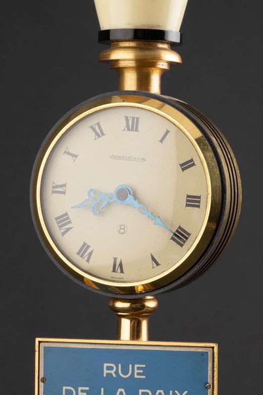 独角鹿西洋古董摆件瑞士奢侈钟表品牌出品巴黎和平街道路灯小座钟 商品图3