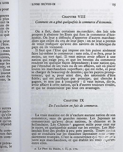 【中商原版】孟德斯鸠 论法的精神下 法文原版政治理论书 De l esprit des lois Montesquieu 商品图4