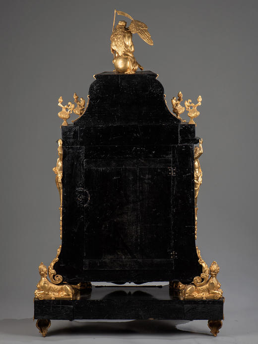 国内现货独角鹿西洋古董拿破仑三世古典人物铜鎏金布勒镶嵌座钟 商品图4