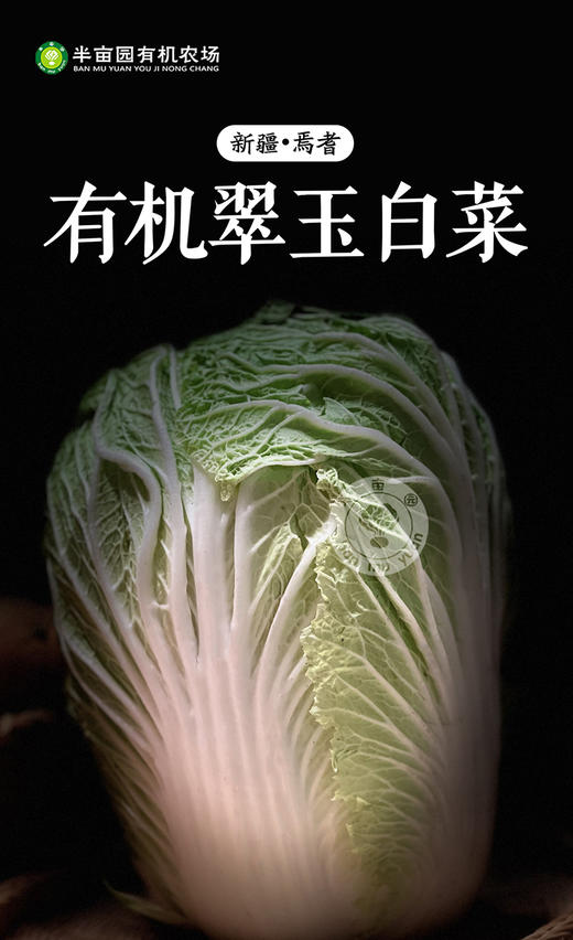 半亩园有机农场 有机翠玉白菜 【8斤装】 商品图2
