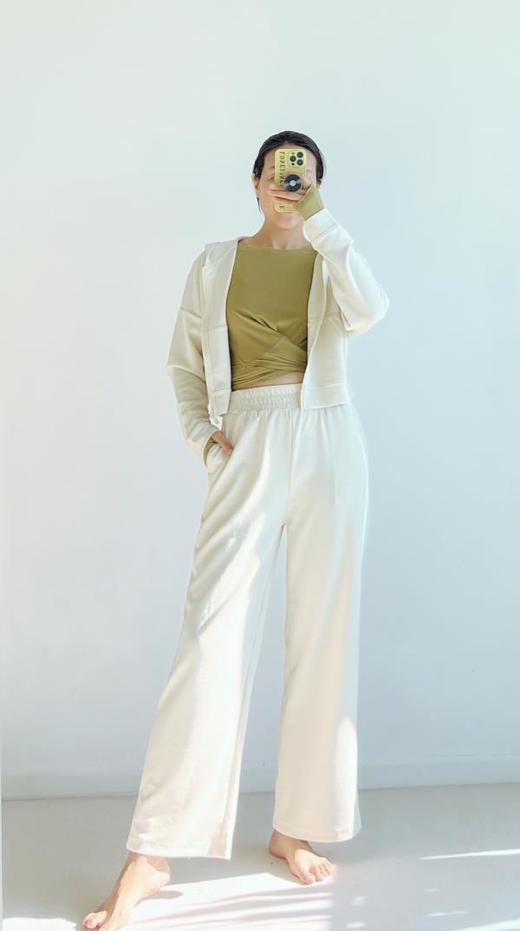 AddOne+1休闲运动米白色帽衫 商品图5