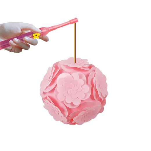 DIY春节元宵塑料手工花灯手提投影灯笼儿童环保玩具手持跑马灯笼 商品图5