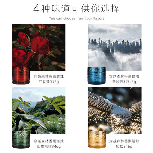 穿越森林双芯蜡烛 商品图4