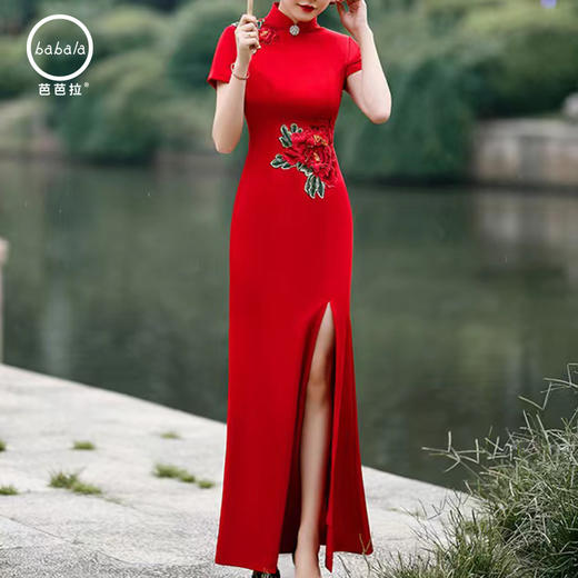 芭芭拉新款优雅改良旗袍 商品图1