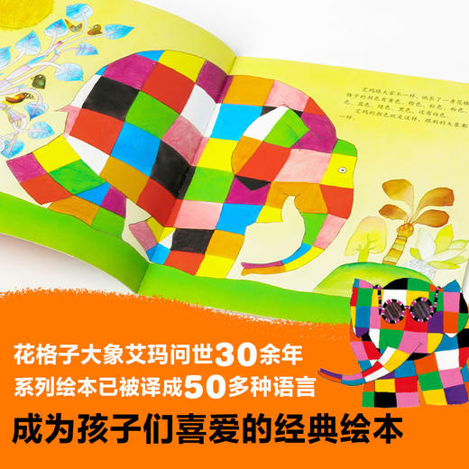 艾玛（花格子大象艾玛经典绘本） 3-6岁 德国绘本大奖得主大卫·麦基 著 儿童绘本 商品图3