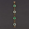 独角鹿西洋古董法国工坊George L'Enfant黄金珐琅镶嵌翡翠手链 商品缩略图1