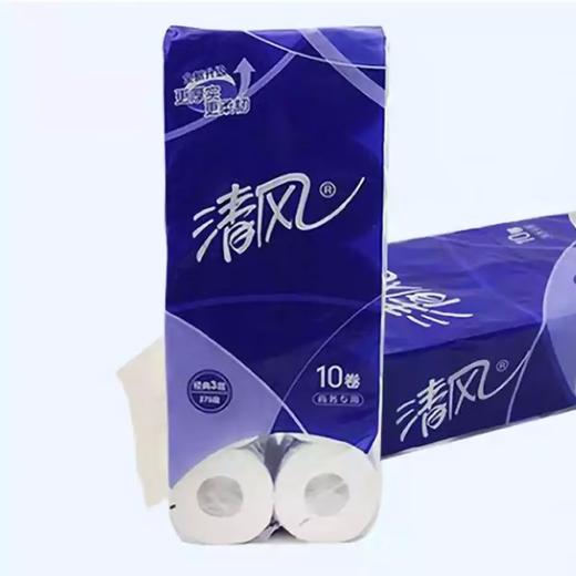 清风有芯卷筒纸3层平纹卷筒纸B22AA5 10卷/提 商品图1