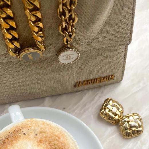 订购6周到｜Gigi Paris-Chanel-白色 中古纽扣 粗链 项链［法国设计师］ 商品图6