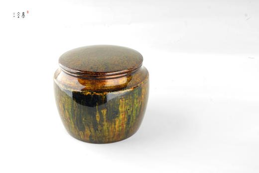 三希堂  流霞系列  流金大漆茶罐 商品图3