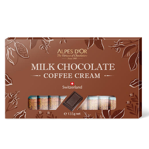 【中欧班列精选2盒】瑞士爱普诗巧克力 原装进口Alpes 浓度 74% /85%黑巧克力 牛奶榛仁咖啡巧克力 135g/盒   夏季加冰发货 商品图14