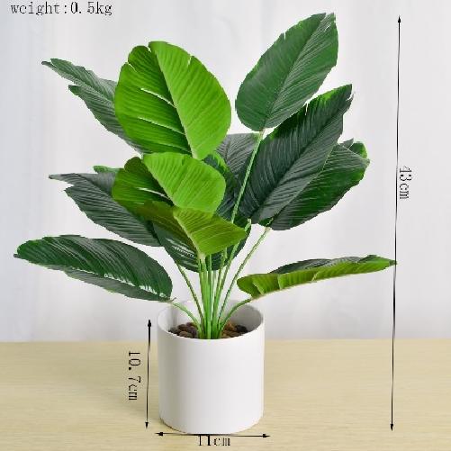 咋咔仿真花TMZ95025y1809-2 大号杯 12头旅人蕉 商品图0